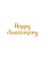 HAPPY ANNIVERSARY - METAL STICKER