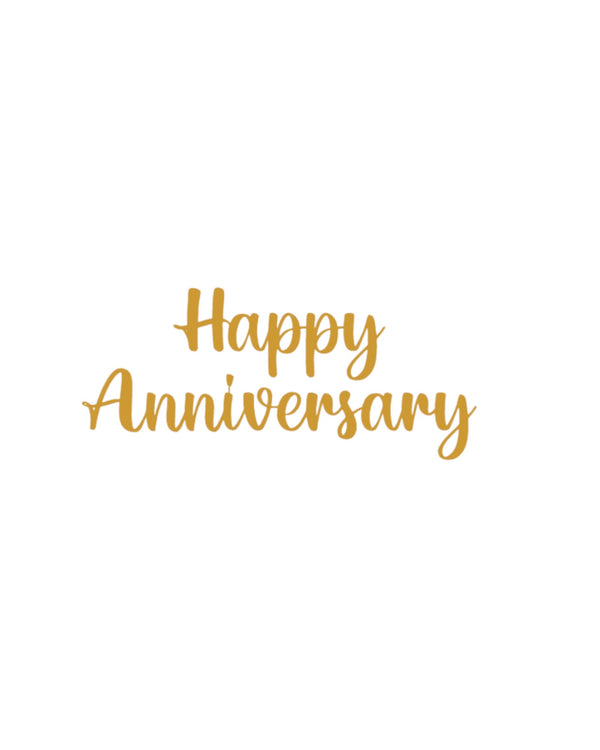 HAPPY ANNIVERSARY - METAL STICKER