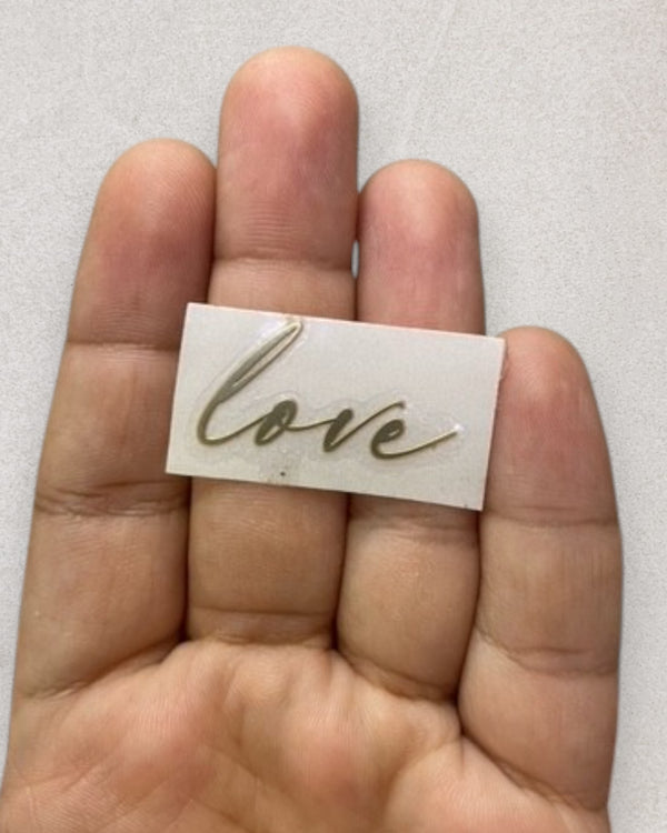 LOVE METAL STICKER (A)