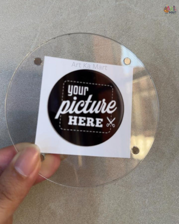 MAGNETIC ROUND POLAROID FRAME