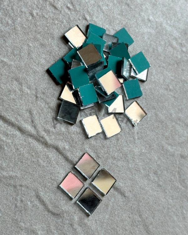 SQUARE SHAPE REGULAR SILVER MIRROR GLASS - CRAFT MIRROR - ART KA MART