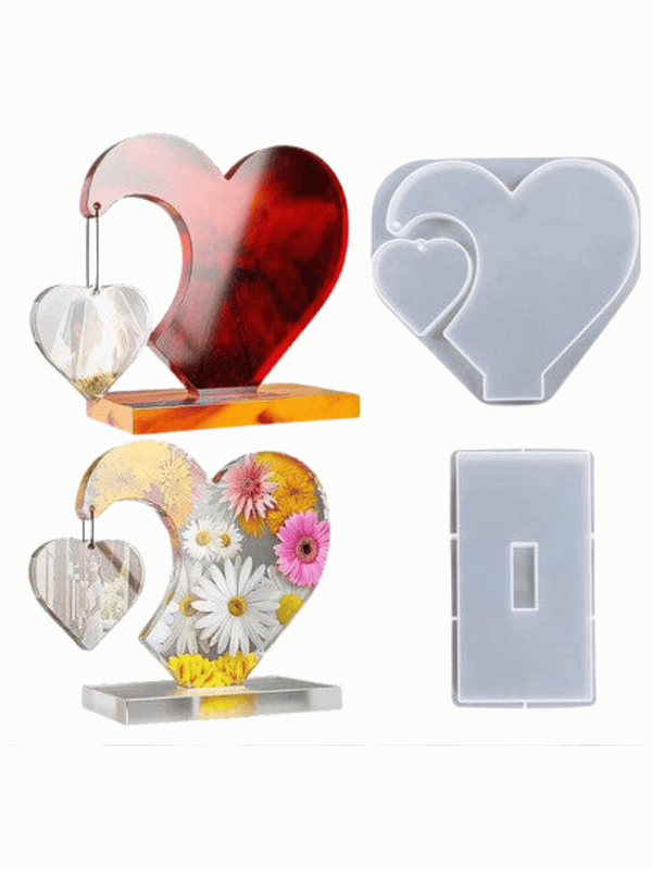 HEART FRAME MOULD WITH STAND