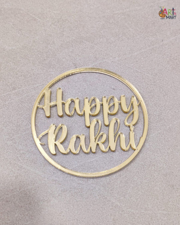 HAPPY RAKHI ACRYLIC CUTOUT