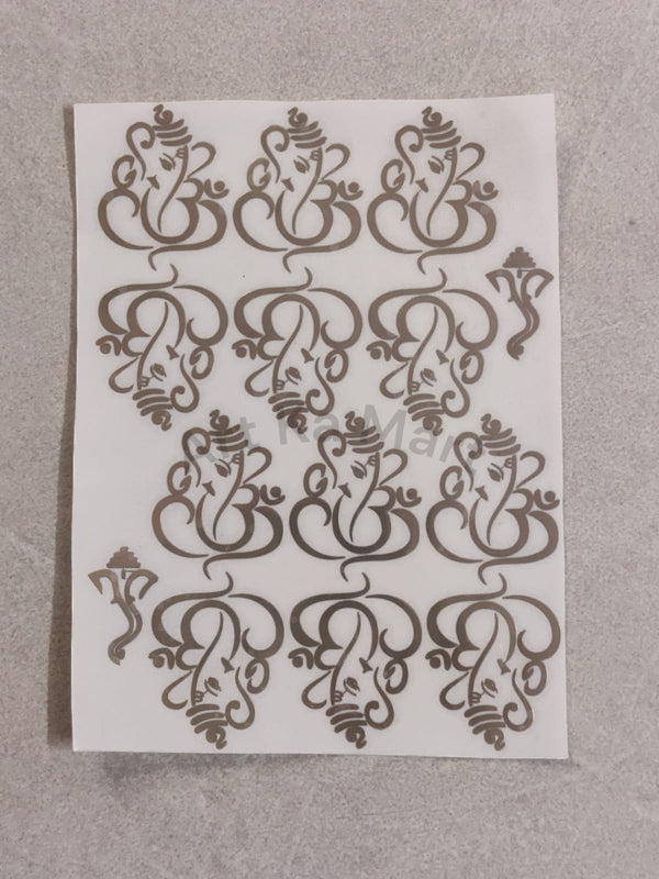 GANESH JI METAL STICKER (A) - A6