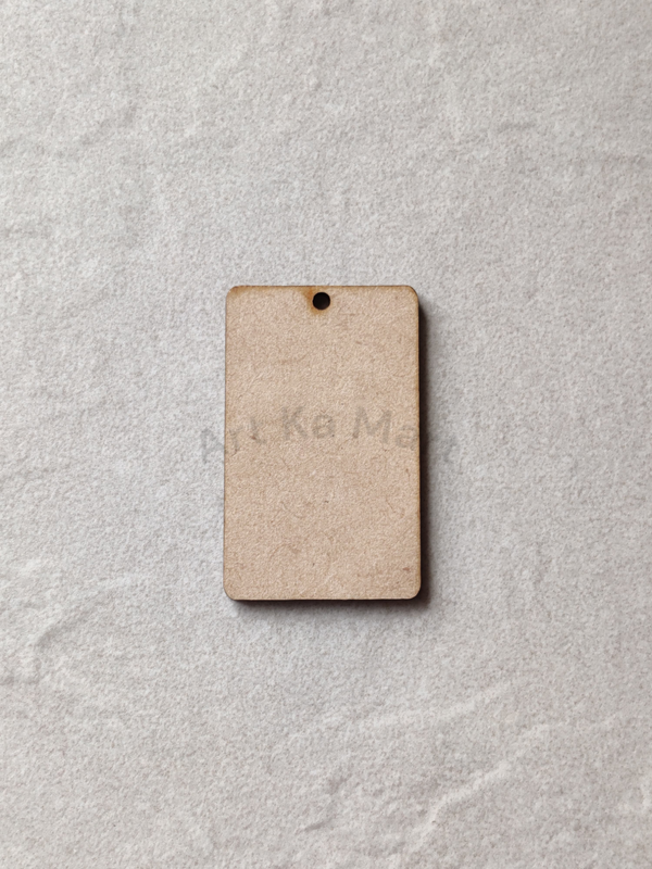 1.25" BY 2" RECTANGLE KEYCHAIN (2PCS SET)