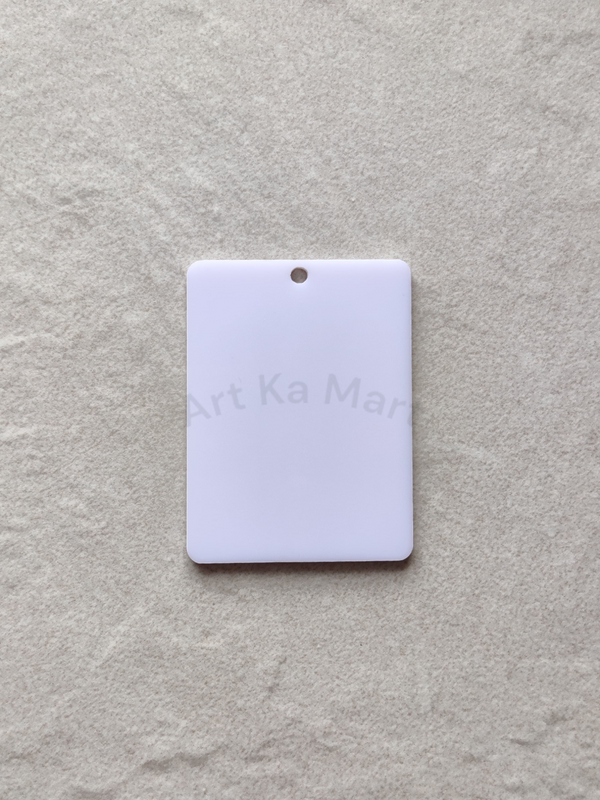 1.5" by 2" RECTANGLE KEYCHAIN (2 PCS SET)