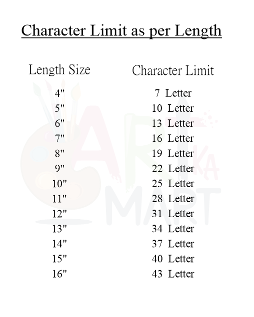 ACRYLIC NAME CUTOUT - BLACK