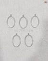 OVAL SILVER BEZEL FOR JEWELLERY