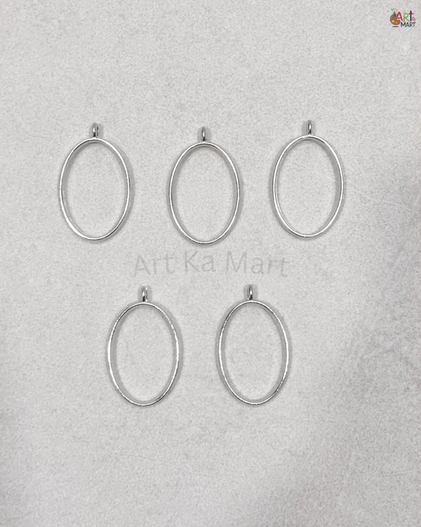 OVAL SILVER BEZEL FOR JEWELLERY