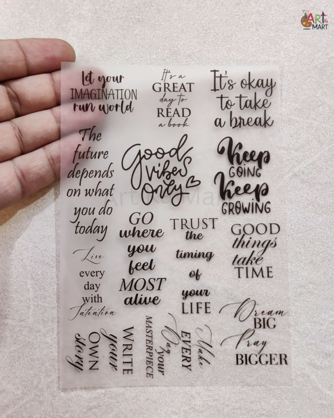 A6 INSERT SHEET - MOTIVATIONAL QUOTES – Art Ka Mart