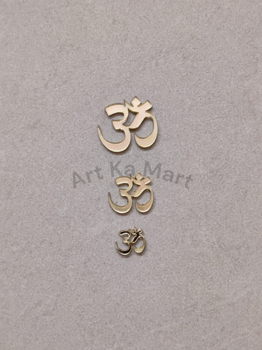 OM - GOLD ACRYLIC CUTOUT - ART KA MART