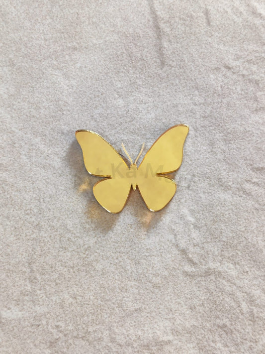 BUTTERFLY - GOLD ACRYLIC CUTOUT - ART KA MART