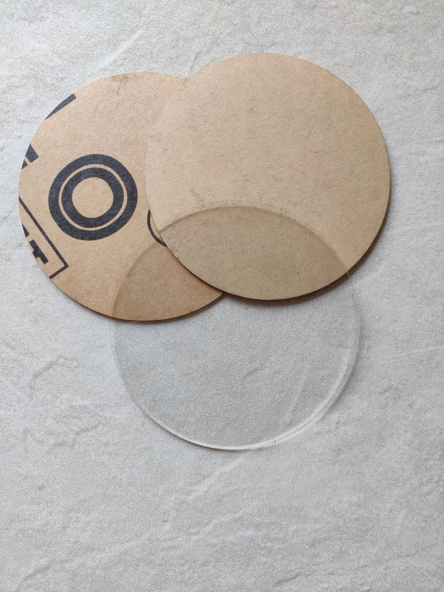 Art Ka Mart - Circle Transparent Acrylic Coaster - 4 Inch