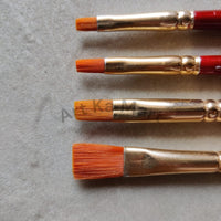 FLAT PAINT BRUSH - 4 PIECE SET