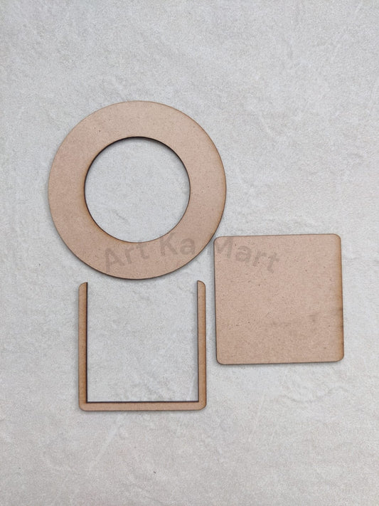 MDF ROUND PHOTO CHANGING FRAME