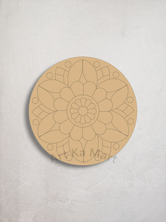 MDF PRE MARKED FLOWER (D-001)