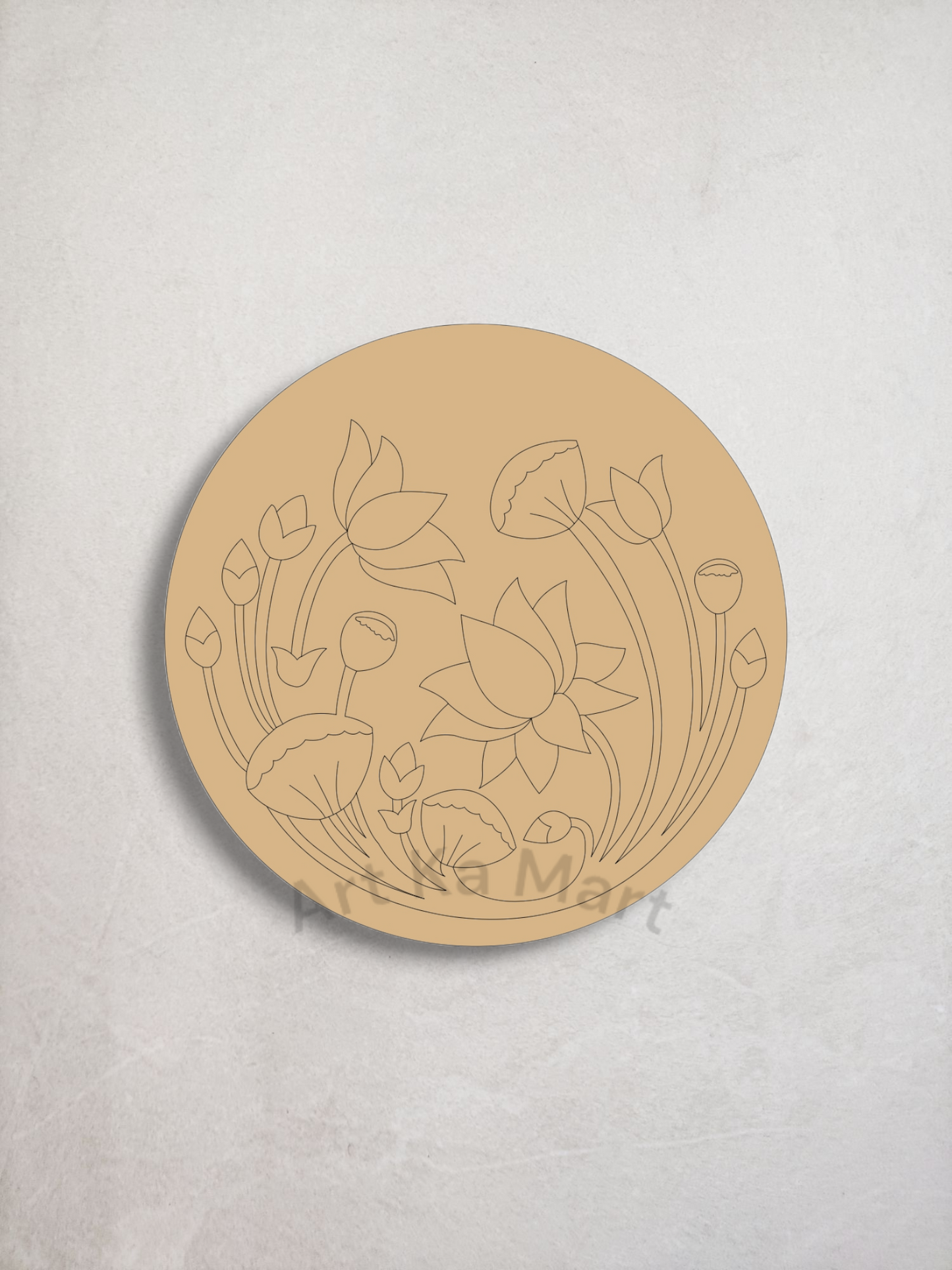 MDF PRE MARKED FLOWER (D-003)