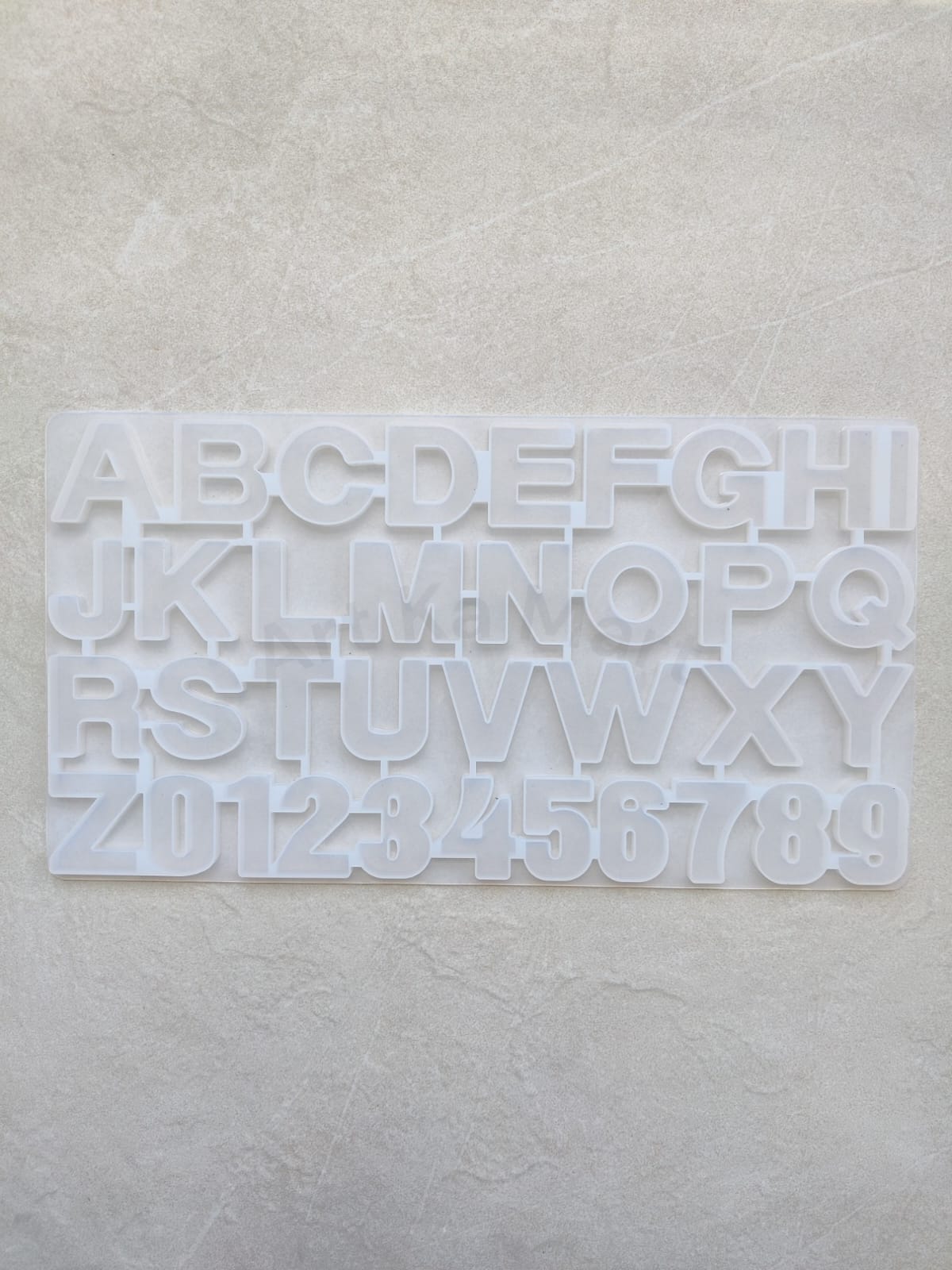 BACK POURING ALPHABET MOULD WITHOUT HOLE – Art Ka Mart