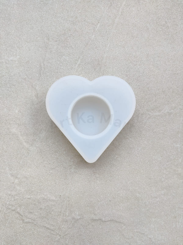HEART T-LIGHT CANDLE HOLDER MOULD