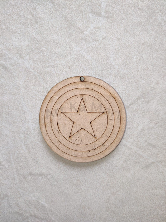 CAPTAIN AMERICA MDF KEYCHAIN