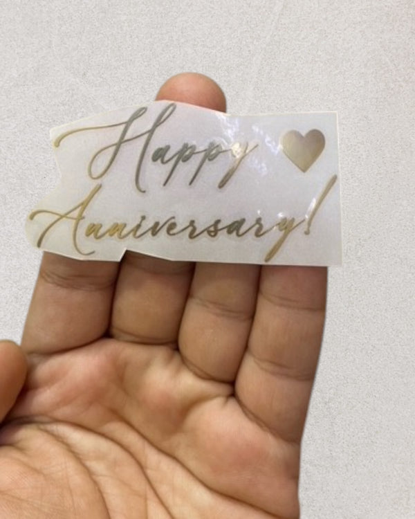 HAPPY ANNIVERSARY METL STICKER (A)
