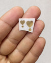 HEART METAL STICKER (B)