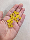 YELLOW TRANSLUCENT BEADS (50PCS)
