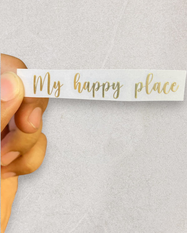 MY HAPPY PLACE METAL STICKER