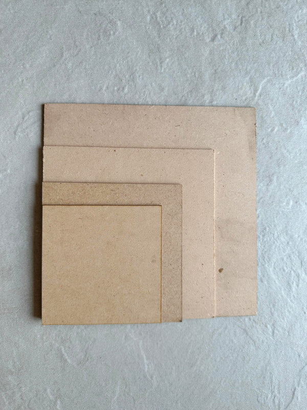 SQUARE SHAPE PLAIN MDF BASE