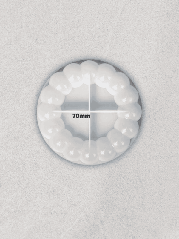 5.5" BUBBLE EDGE COASTER MOULD (DESIGN - 2)