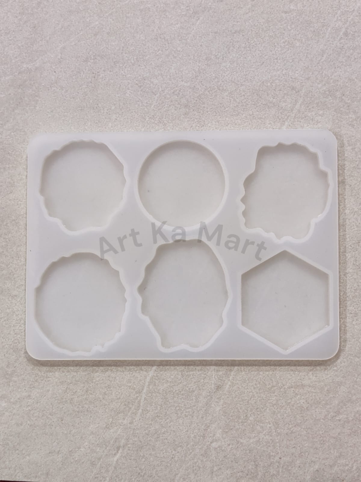 6 CAVITY AGATE POP SOCKET / MINI FRAME MOULD - ART KA MART